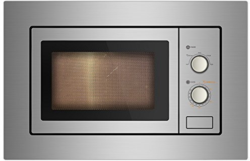 Cookology IM17LSS Built-in Microwave in Stainless Steel | Integrated Frame Trim Kit