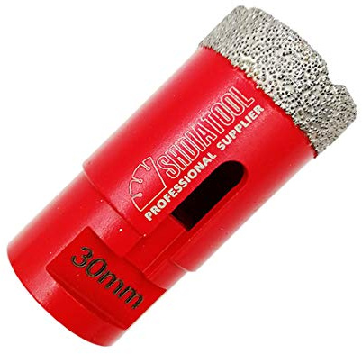 SHDIATOOL Dry Diamond Drill Core Bit Diameter 30mm Vacuum Brazed Drilling Porcelain Tile Granite Marble