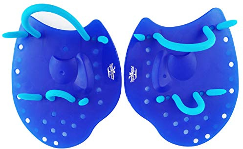 Swimxwin Palas de natación Stroker Azul S | Entrena Tus Brazos | Mejora tu brazada | Diseño Italiano