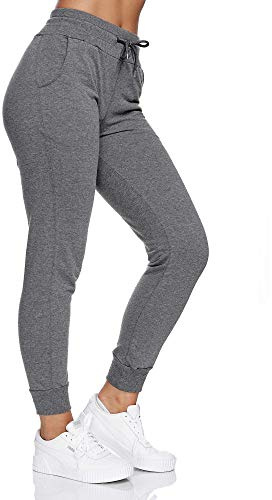 Smith & Solo Jogginghose Damen – Sporthose Frauen Baumwolle| Sweatpants Slim Fit Freizeithose Lang | Trainingshose Fitness High Waist – Jogger Laufhosen Modern