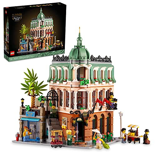 Lego Boutique-Hotel Bausatz 10297; Bauen Sie EIN detailliertes, repräsentatives Musterhotel mit Überraschungen (3.066 Teile)