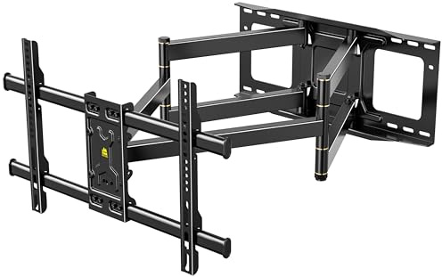FORGING MOUNT Support Mural TV Longue portée pour téléviseurs Plats et incurvés de 50 à 95 Pouces, Extension de 765 mm à Double Bras articulé inclinable, Charge 75 kg, VESA 800 x 400 mm