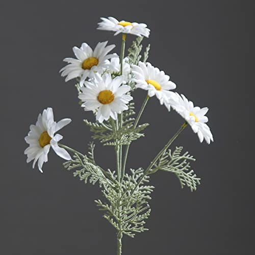 Seidenblumen Roß Margeritenzweig 56cm weiß DP Kunstblumen künstliche Blumen Margerite
