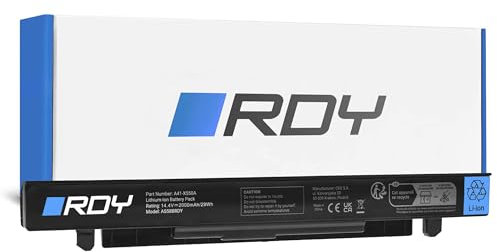 RDY Laptop Akku A41-X550A A41-X550 Notebook Batterie für Asus X550 X550C X550CA X550CC X550L X550V R510 R510C R510CA R510J R510JK R510L R510LA A550 F550 (Kapazität: 2000 mAh 14.4V)