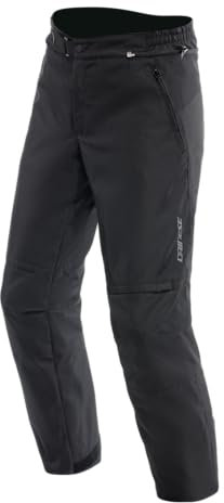 Dainese - Rolle WP Pants, Pantaloni Moto Impermeabili, Fodera Termica Rimovibile, Protezioni sulle Ginocchia e Fianchi, Pantaloni Moto da Uomo, Nero, 52