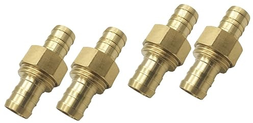 OSALADI 4 Stück Armaturen Für Hochdruckreiniger Schlauchanschlüsse Schlauch Reparatur Schlauch Zu Schlauchanschluss Gartenschlaucharmaturen Rohrverbinder Haushalt Ibc Messing