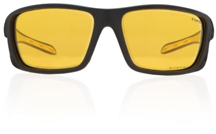 OPC TACTICAL EVEREST Noir mat Ultra Light Jaune Shooter Lunettes tactiques et de protection, lunettes de tir pour tireurs sportifs, Safety Glasses, tireurs sportifs, lunettes de protection Airsoft