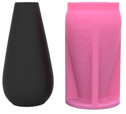 LERONO Silikonform, Harzvase, Silikonform, runde Form, Vase, Gießform, Make-up-Pinselhalter, Blumenarrangement, Vase, Ornament-Form