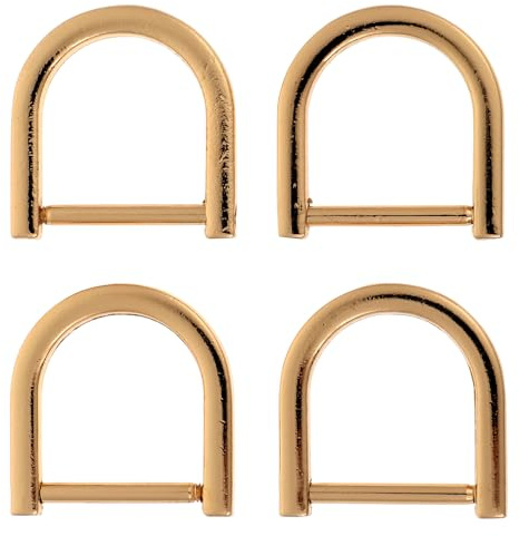 4 StüCk Abnehmbare Schraubdesign D-Ringe FüR Taschen, Halbrunde Zinklegierung D-Ringe, 2.8 X 2.67 Cm, Diy Lederhandwerk Und GeldböRsengüRtelherstellung