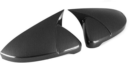 Außenspiegelkappe Für VW Für GOLF 7 MK7 MK 7,5 R Für GTI 2014-2019 Auto Außentür Rückspiegel Abdeckung trim Aufkleber Auto Spiegelkappen(Carbon pattern)