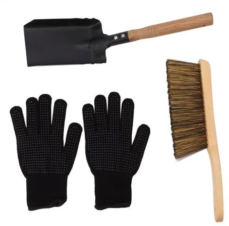 Das Kaminkehrset Kann Auch Zum Täglichen Fegen Verwendet werden. Feuerzubehör, Holzofenzubehör, Holzofen, Kamin, Schornsteinfegerwerkzeug Inklusive, Aschekehrschaufel