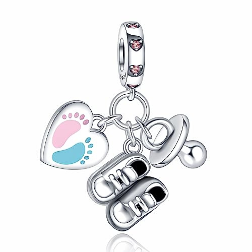 NUNUYAYA Abalorio Charms Argent Sterling 925 Breloque Pendentif Rabbit Frog Butterfly Car Heart Angle Charm Bead Compatible pour Femmes Filles Européen Bracelets Colliers