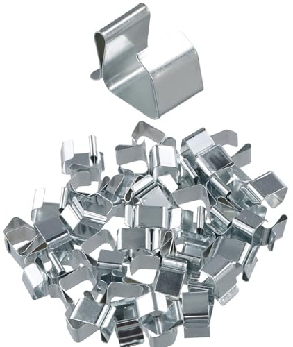 Gudalea 50pcs Stainless Steel Gutter Hooks, Multi-purpose Outdoor Lights Hangers, Christmas Decorations