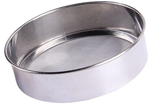 Holibanna De De Malla Fina De Acero Inoxidable Manual Redondo Para Para Hornear Pasteles Malla