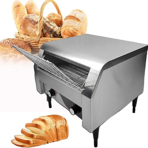 Tostadora de cinta transportadora comercial, Horno tostador eléctrico comercial con cajón, Tostadora multiusos para refrigerios.,150pieces/H