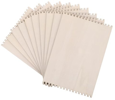 LOLIPPYY 10-Teiliges Holzwebbrett-Set Webwerkzeug-Set Für Stricken Häkeln Und Nähen Diy-Einfädelbrett Für Anfänger 8.66 X 5.91 X 0.12 in