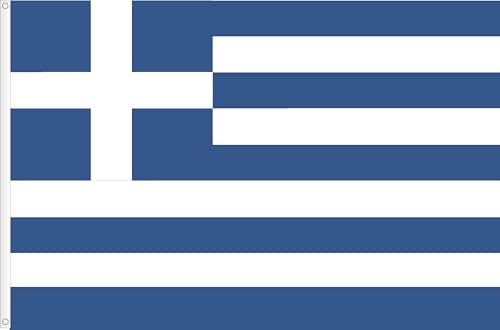 DRAPEU DE LA GRÈCE. Σημαία της Ελλάδα. QUALITÉ SATIN PREMIUM 120D. DIMENSION L. 150x90 cm