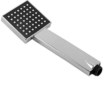 Quadratischer Duschkopf aus Kunststoff, korrosionsbeständig, Handbrause mit galvanischer Beschichtung