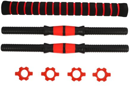 Healeved Barra per Manubri in Acciaio Inossidabile 40 CM Accessori e Maniglia per Sollevamento Pesi Attrezzatura Fitness per Allenamento Domestico Stabile e Bilanciato