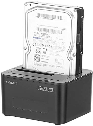 Xystec Festplatten Adapter: USB-3.0-Dockingstation für SATA-Festplatten & -SSDs, mit Klon-Funktion (Festplatte klonen Hardware, Festplattendock, Festplattengehäuse)