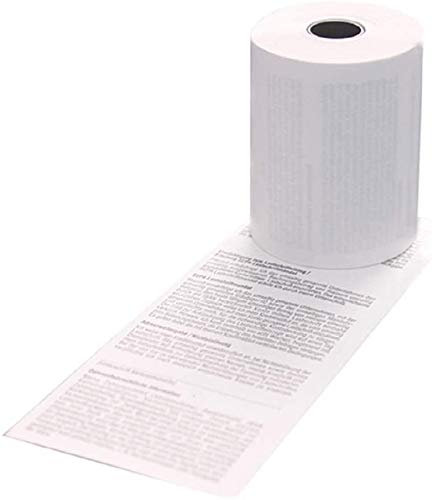 100 EC-Cash Rollen 57mm x 8m x 12mm SEPA Lastschrifttext - EC-Cash-Thermorollen Ø 28mm