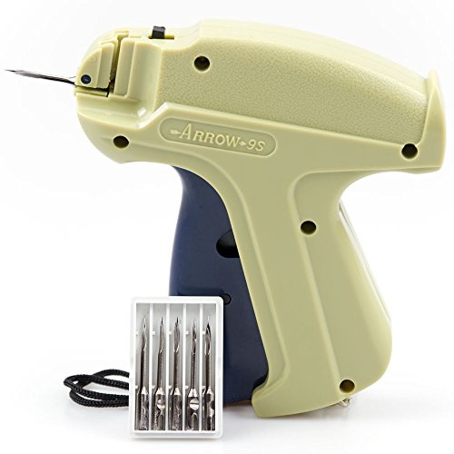 ABN Finest Clothes Tagging Tag Gun Price Labeller Labelling Machine Clothing Laundry Pricing Pricemarker Kit Fabric Tag Attacher Fasteners with 6 Stainless Steel Needles + 1000 Kimble Barbs 80mm