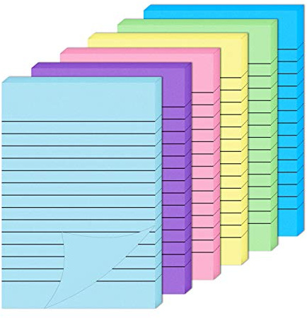 Haftnotizen Selbstklebende Notizzettel Große Gefütterte Sticky Notes für Büro Schule und Zuhause 10 x 15 cm