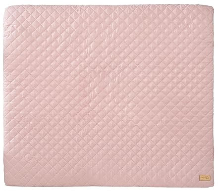 roba Wickelauflage soft roba Style - 85 x 75 cm - Wickeltischauflage abwaschbar - Baby Wickelunterlage gesteppt - Rosa