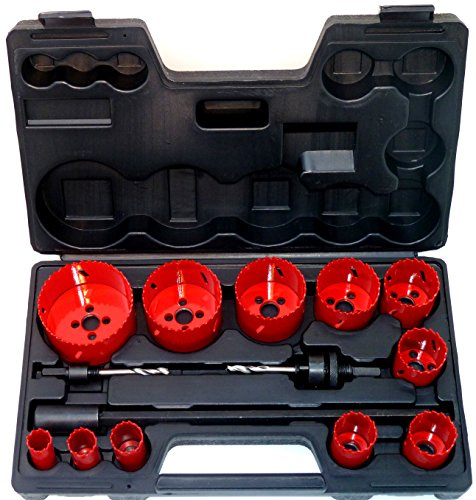 Lochsägen-Set 19-76 mm - 14-tlg. HSS-E Co8 (M42) für Edelstahl & VA - Dosenbohrer/Bohrkronen mit Zentrierbohrer - DIN 1412 - Premiumqualität - PeTools