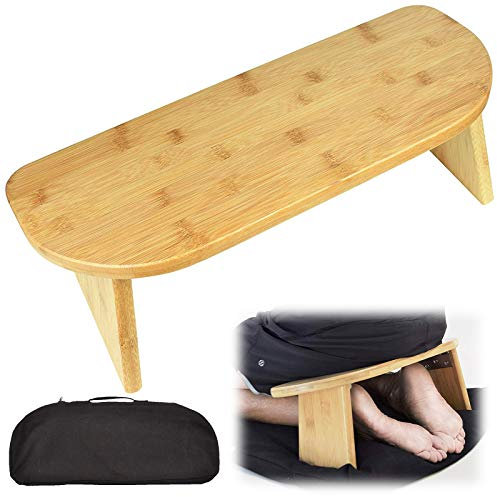 Yclty Bambus Klappbare Meditationsbank, Geeignet für Tee-Zeremonien, Yoga, Seiza-Pose, Meditation für Anfänger, Als Gebetsbank und für Eine Gesunde Aufrechte Körperhaltung