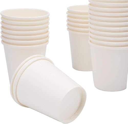 eMKay® [48 Pack 2 oz. - 60 ml White Paper Cups, Small Disposable Bathroom, Espresso, Mouthwash Cups, Kid's Beverages, Arts and Crafts, Oral Care, and Fun Snacks.