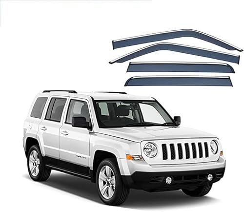 Juego de 4 Deflectores de Viento, Protector de Nieve para Lluvia Y Sol de Baja Acumulación de Calor para Reemplazo de Automóviles para Jeep Patriot
