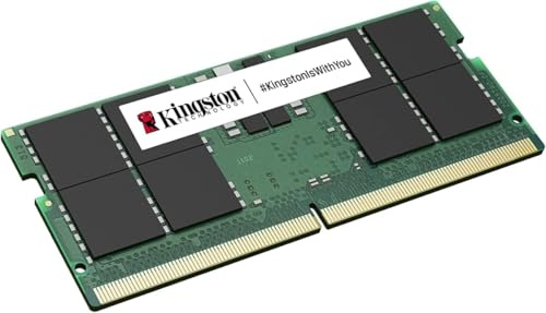 Kingston Technology ValueRAM 16GB 5600MT/s DDR5 Non-ECC CL46 SODIMM 1Rx8 KVR56S46BS8-16 Mémoire d’Ordinateur Portable