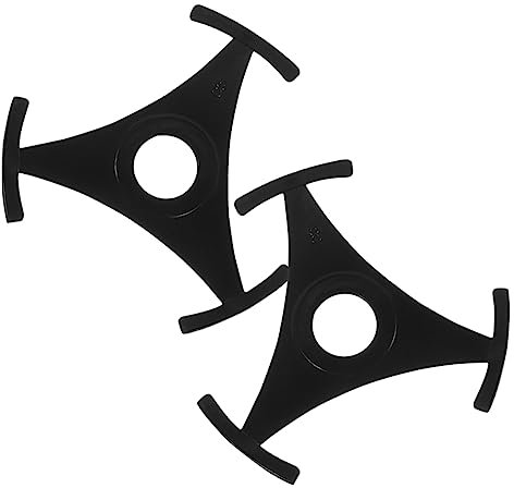 Mikinona 2Pcs Record Adapter for Turntable Vinyl Player Accessories Round Disc Converter for 7 Inch 45 Records with Anti-Slip Design