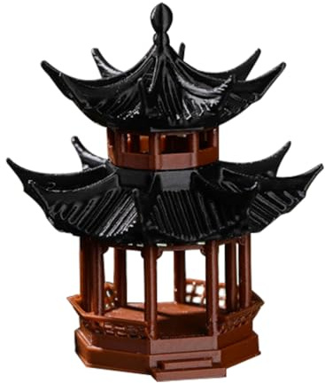 GANAZONO Miniatur Pavillon Statue 2.05 Zoll Aquariumdekoration Bonsai Zen Gartenpavillon Mikro-Landschaft Ornament Für Tischdeko Und Gartendekoration