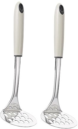 Potato mashers, 2pcs Mud Press Mini Hand Blender Handheld Mixer Kitchen Potato Masher Mashed Potatoes Blender Hand Potato Masher Potato Ricer Masher Potato Press Platen Stainless Steel Baby Food