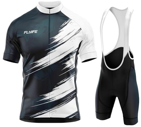 Maillot de Ciclismo para niños y niñas, Camiseta de Manga Corta y Pantalones Cortos con Almohadilla para el Asiento con 9D Gel Acolchado para Equipos Pro (TYP-9,S)