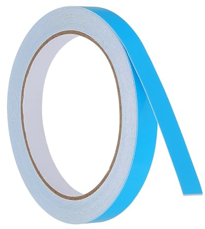 PATIKIL 0.5 x 33 Pies Cinta de Tela de Gaffer Neón, 1 Rollo de Cinta Adhesiva Fluorescente Luz Negra UV para Fiesta UV, Azul