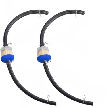 Adunsiaoto Motorrad Inline-Kraftstofffilter-Kit, Motorrad-Benzinfilter, Inline-Benzinfilter, Universal-Kraftstofffilter, Moped-Dieselfilter Für Autos, Motorräder, Rasenmäher, Scooter(Blau)