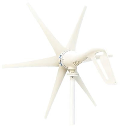 Turbina aerogeneradora de 600w, 800w, 1000w, molino de viento de 12v y 24v, electrodoméstico, generador de energía for Camping con controlador MPPT Baja velocidad inicial para el hogar(6 Blades 1000w,