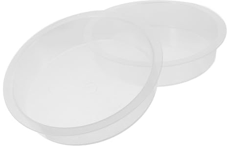 Toyvian Comedero de Agua Redondo para Pájaros 2 Unidades, Cuencos de Plástico para Alimentación de Colibríes, Plato de Agua Resistente para Baño de Aves al Aire Libre