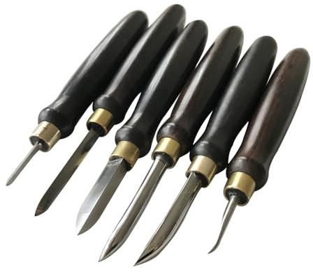 Engraving Tools Set, Professional Copper Plate Intaglio Printmaking Tools, Precision Flexibility Chisel Set for Art Craft Cutting & Scraping