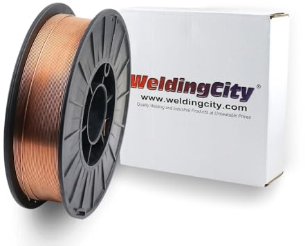 WeldingCity Mild Steel MIG Welding Wire ER70S-6 10-Lb Roll 0.030 (0.8mm) 8-spool