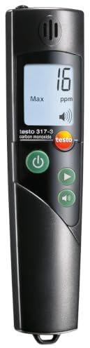 Testo 0632 3173 Ambient CO Stick, 0 to +1999 ppm Rango, 1 ppm de resolución