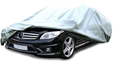 ECD Germany Ganzgarage Größe M 431 x 165 x 119 cm - 4 Lagig - Atmungsaktiv - Wasserdicht - Staubdicht mit UV Schutz - Autoabdeckung Vollgarage Autogarage Autoplane Autoabdeckplane
