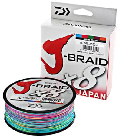 Daiwa angelschnur geflochten j Braid x 8 Multicolor 12755542