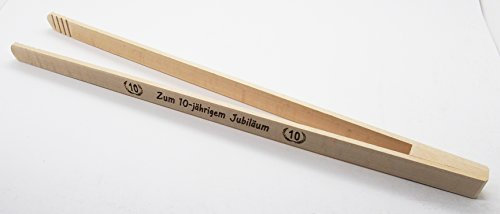 Tr Holz-Grillzange, 40cm mit Ihrer persönlichen Wunschgravur
