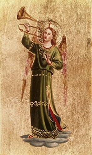 Posterazzi Angel with Trumpet Fra Angelico (ca.1395-1455 Italian) Poster Print, (24 x 36)