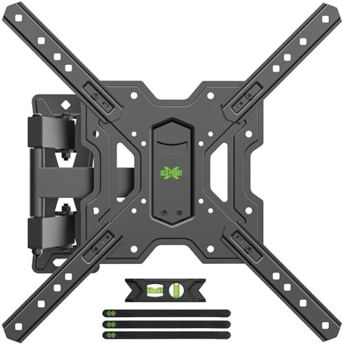 USX-MOUNT TV Wandhalterung Schwenkbar Neigbar Ausziehbar für 26-55 Zoll TV und Monitore, max. VESA 400x400, Universelle TV-Wandhalterung bis zu 35 kg