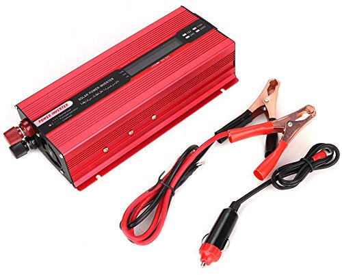 Akozon Onduleur De Voiture 6000W Adaptateur De Chargeur Solaire De Voiture USB De LCD Indication DC 12V à AC 220V